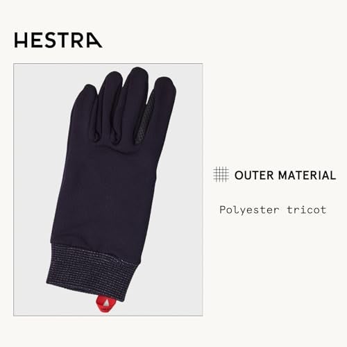 Hestra Touch Point Active Liner - Machine Washable, Touch Screen Compatible Liner for Additional Layering Or As A Thin Glove - Navy - 11 - Image 3