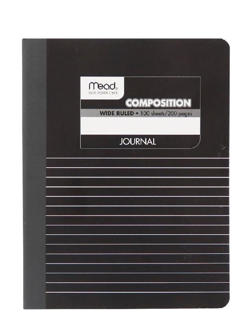 Mead - Composition Notebook Journal Half-Blank/Half-Lined7.5" X 9.75"200 Pages (100 Sheets) Single/Wide Ruled - Image 1