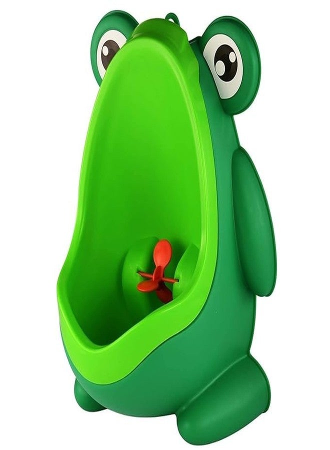 MAMYA Frog Pee Training,Cute Potty Training Urinal for Boys with Funny Aiming Target,Urinals for Toddler Boy (Green) - Image 1