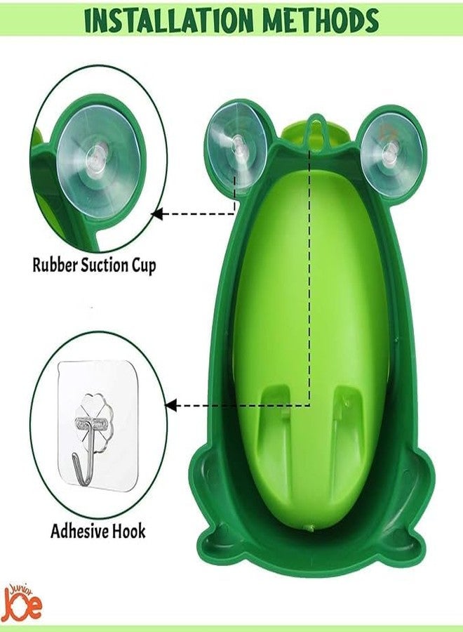 MAMYA Frog Pee Training,Cute Potty Training Urinal for Boys with Funny Aiming Target,Urinals for Toddler Boy (Green) - Image 4