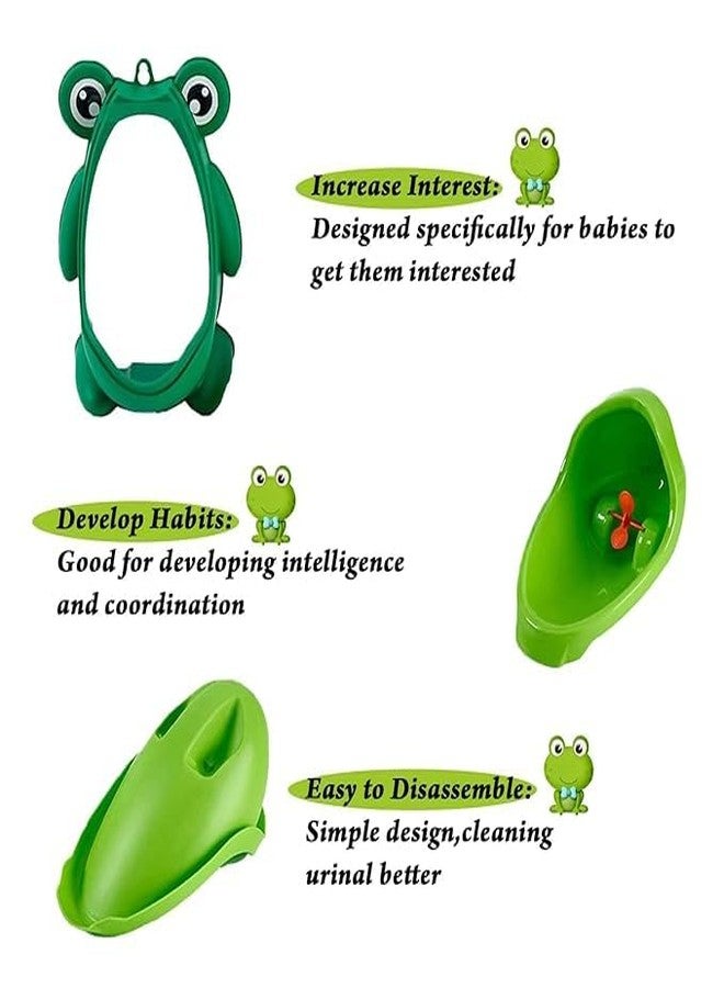 MAMYA Frog Pee Training,Cute Potty Training Urinal for Boys with Funny Aiming Target,Urinals for Toddler Boy (Green) - Image 5