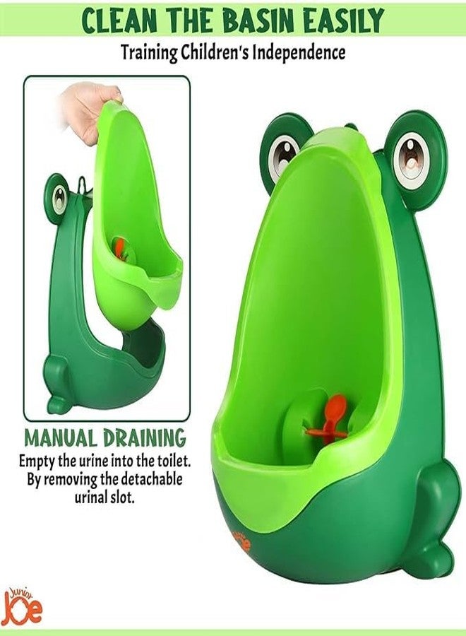 MAMYA Frog Pee Training,Cute Potty Training Urinal for Boys with Funny Aiming Target,Urinals for Toddler Boy (Green) - Image 3