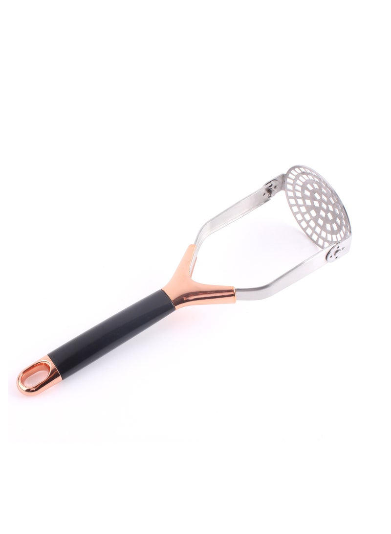Potato mud press Household items Baby food mud press tool foldable head + black gold handle