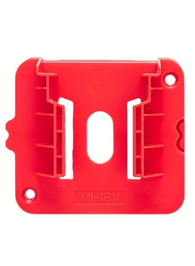 Red 5 Pack Hanging Base Battery Holder Wall Mounted Storage - Image 4