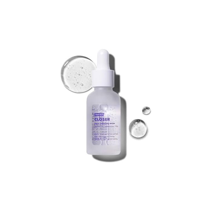 FRANKLY Closer Serum | Pore Minimizer Serum | 9 Peptides, Vegan Collagen, Adenosine, PHA | Korean Pore Minimizer for Glass Skin, Anti-Aging, Hydration, Elasticity | 1.01 fl oz