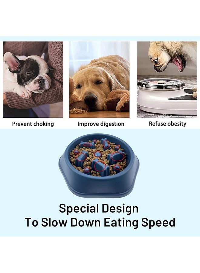 Slow Feeder Dog Bowl Fun Feeder No Chocking Slow Feeder Bloat Stop Dog Cat Food Water Bowl With Funny Pattern - Color May Vary - Image 2