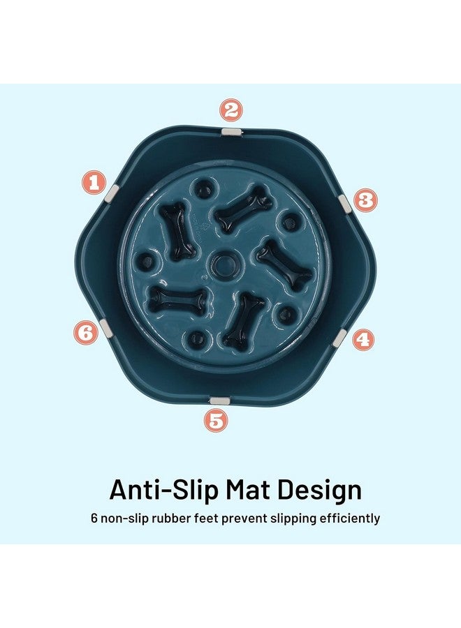 Slow Feeder Dog Bowl Fun Feeder No Chocking Slow Feeder Bloat Stop Dog Cat Food Water Bowl With Funny Pattern - Color May Vary - Image 3