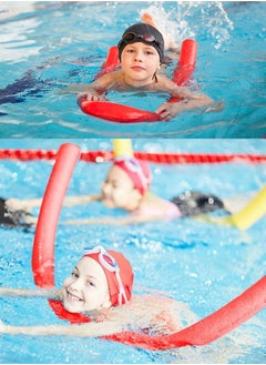 Joerex Pack Of 8 Swimming Noodles, Swim Pool Noodle, Water Float Aid Noodles Foam Float, Suitable for Children and Adult, Kids Floatation Device Flexible Strong Noodle Swim Support, Solid Foam Swimming Stick  - Image 5