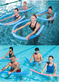 Joerex Pack Of 8 Swimming Noodles, Swim Pool Noodle, Water Float Aid Noodles Foam Float, Suitable for Children and Adult, Kids Floatation Device Flexible Strong Noodle Swim Support, Solid Foam Swimming Stick  - Image 4