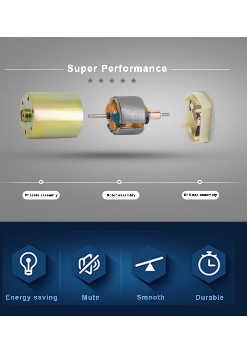Excefore DC 12V 30RPM Gear Motor, High Torque Electric Micro Speed Reduction Geared Motor, Motor Centric Output Shaft 37mm Diameter Gearbox (1Pcs)  - Image 4