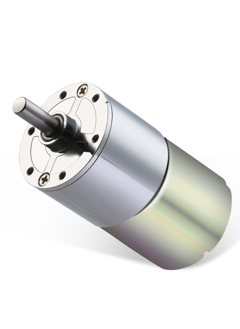 Excefore DC 12V 30RPM Gear Motor, High Torque Electric Micro Speed Reduction Geared Motor, Motor Centric Output Shaft 37mm Diameter Gearbox (1Pcs)  - Image 1