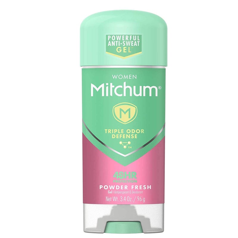 Mitchum Anti-Perspirant & Deodorant for Women, Power Gel, Powder Fresh, 3.4 oz (96 g) (Pack of 4) - Image 1