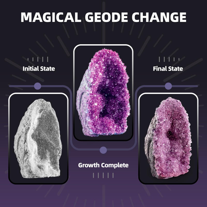 GobiDex Geodes Growing Science Kit for Kids Age 6-8-12, Geodes with Crystals Grow Fast in (24H), STEM Educational Science Experiments Toys, Geology & Rock Enthusiasts Collection, Gifts for Boys Girls - Image 3