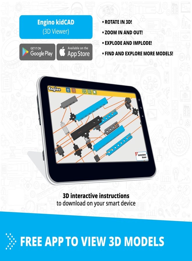 Engino- Inventor STEM Toys, Space Shuttle Kit, Construction Toys for Kids 9+, STEM Building Kit, Educational Playset, Gifts for Boys & Girls - Image 4