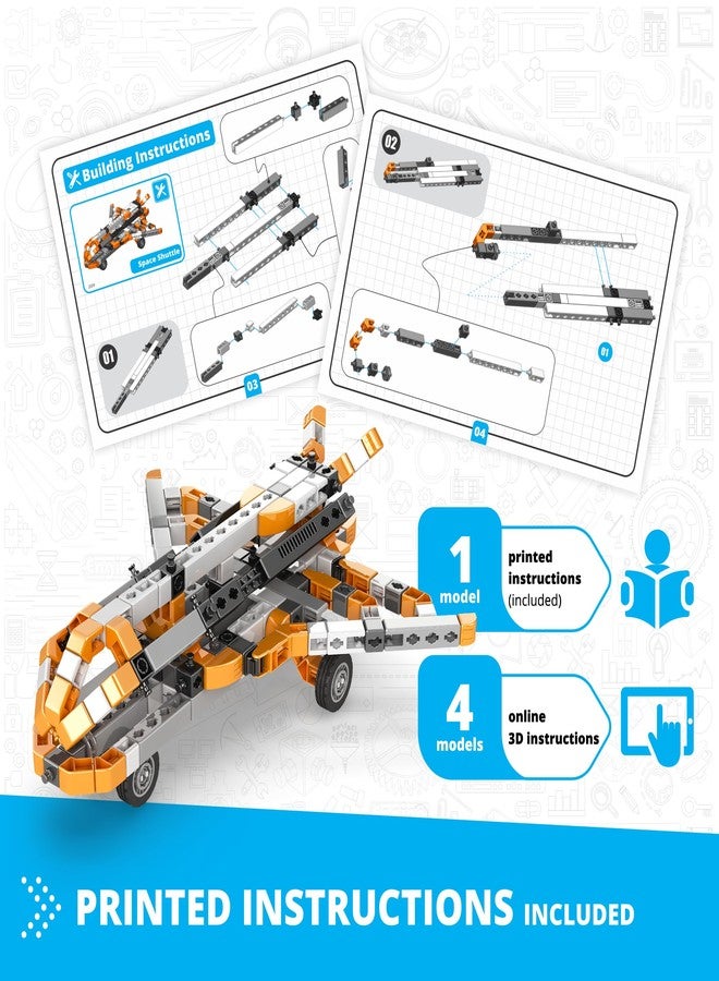 Engino- Inventor STEM Toys, Space Shuttle Kit, Construction Toys for Kids 9+, STEM Building Kit, Educational Playset, Gifts for Boys & Girls - Image 5