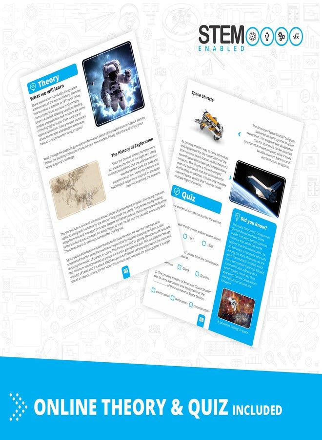 Engino- Inventor STEM Toys, Space Shuttle Kit, Construction Toys for Kids 9+, STEM Building Kit, Educational Playset, Gifts for Boys & Girls - Image 3