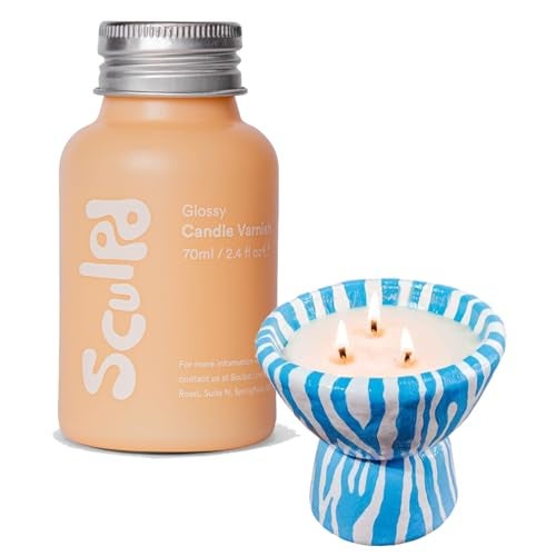 Sculpd Glossy Clear Coat CandleMaking Acrylic Varnish for Acrylic Painting Colorless Scratch Resistant High Gloss Varnish for Clay Candles Pottery Air Dry Clay Glaze Sealer 70ml - Image 1