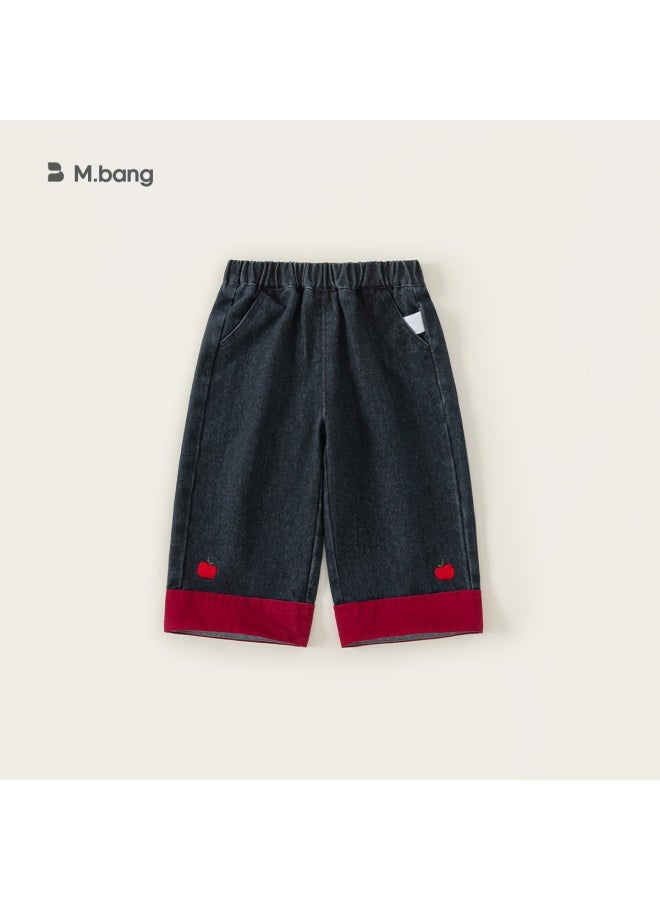 Youbao Children's Clothing Girls' Jeans 2026 Spring Children's Straight Pants Versatile Boys' Casual Pants