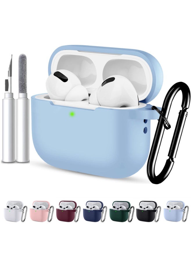أنيوغرو لغطاء حالة AirPods Pro 3 2025 مع مجموعة نظيفة ، حالة حماية سيليكون ناعمة لـ AirPods Pro3 للسفر أو الرحلات اليومية ، الملحقات مع سلسلة المفاتيح - Image 1
