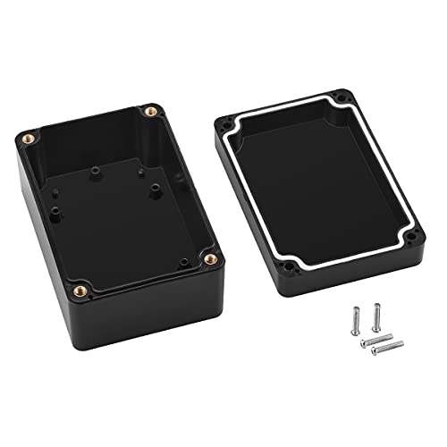 PINFOX 2 Pack Black Waterproof Plastic Project Box ABS IP65 Electronic Junction Box Enclosure 3.94 x 2.68 x 1.97 inch (100 x 68 x 50 mm) - Image 3