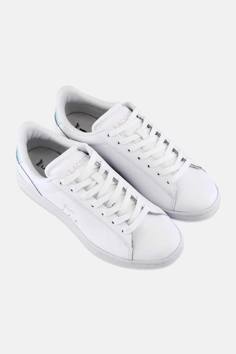 LACOSTE Women Carnaby Set Lace Up Casual Shoes, White - Image 2