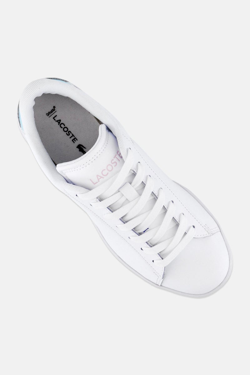 LACOSTE Women Carnaby Set Lace Up Casual Shoes, White - Image 4
