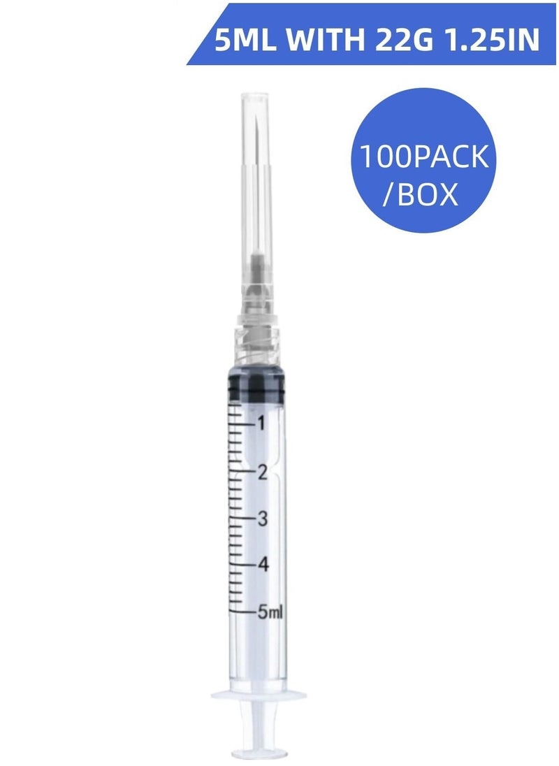 Generic Medical Disposable Syringe 5 ml With Needle, Individually Sealed (Box 100 Pieces)  - Image 1