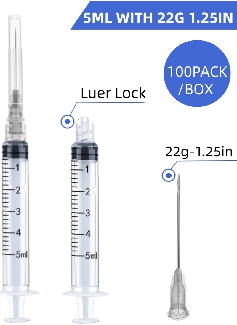 Generic Medical Disposable Syringe 5 ml With Needle, Individually Sealed (Box 100 Pieces)  - Image 3