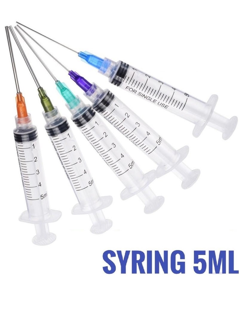 Generic Medical Disposable Syringe 5 ml With Needle, Individually Sealed (Box 100 Pieces)  - Image 2