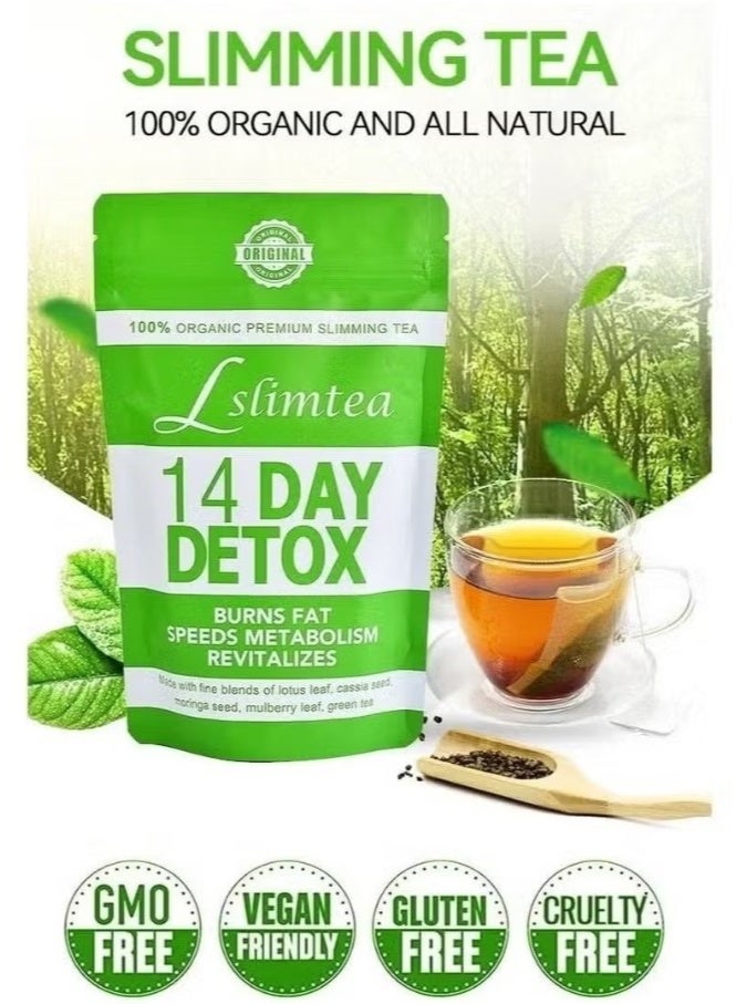 Lumitec Detox Tummy Tea Bags, Weight Loss Slimming Tea, Detox Tea Support Healthy Digestive and Metabolism,14 bags - Image 2