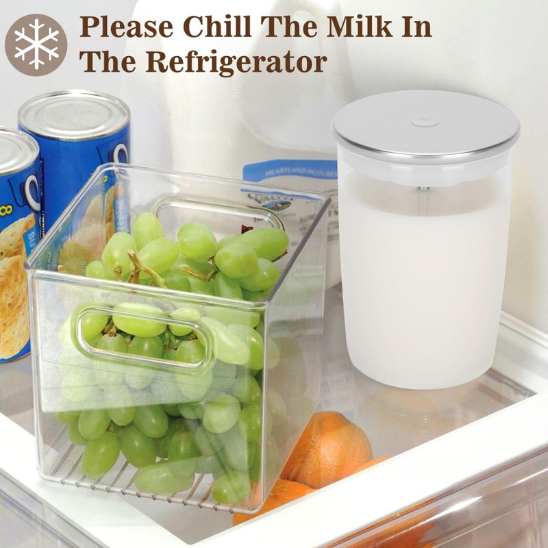Jisculo Clear Glass Milk Container for Jura,Compatible with Jura Coffee Machine Models: Z8,Z6,J6,S8, S80, E8,GIGA X8cG2/X8G2/X3cG2/X3G2/5,X8,X10,WE8,W3,X7,ENA 8,Micro 90,E6,D6,16.9oz Glass Milk Container - Image 3