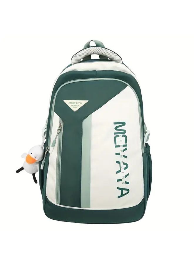 Lightweight Laptop Backpack Large Capacity Shock Absorbing Compartment Green - Image 1