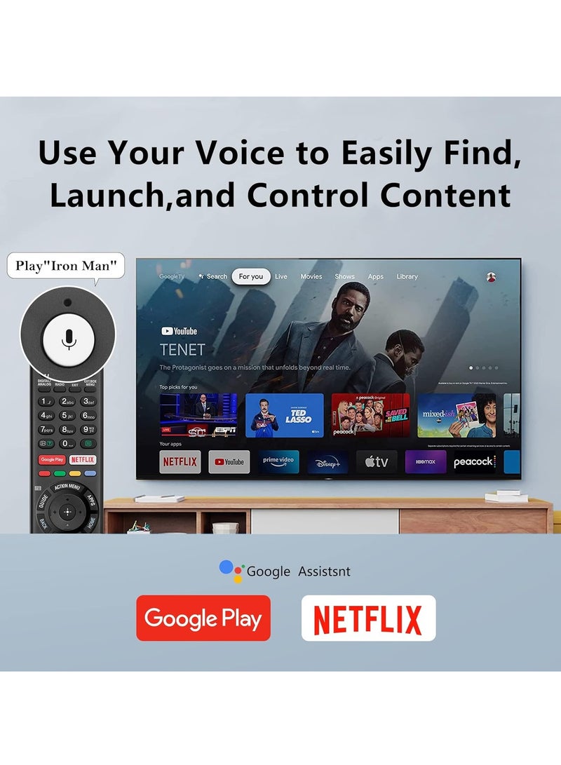 Voice Remote Control Replacement for Sony-Bravia-TVs,for All Sony 4K UHD LED LCD HD Smart TVs - Image 4