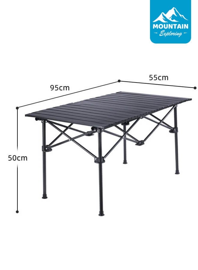Loquat Portable Foldable Metal Camping Table – Waterproof  Rust-Resistant Design, Ideal for Outdoor Camping, BBQ, and Picnics - Image 5