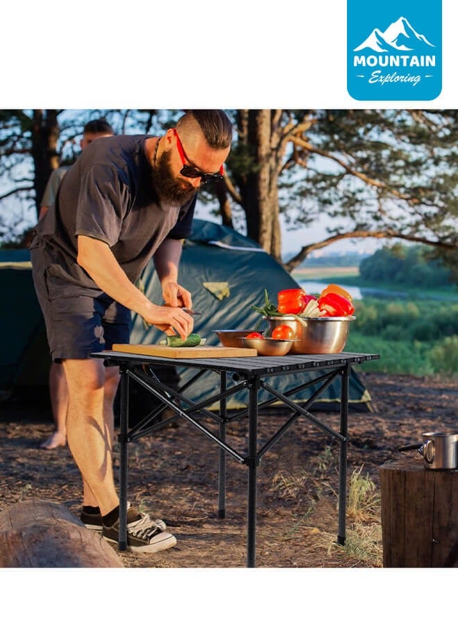 Loquat Portable Foldable Metal Camping Table – Waterproof  Rust-Resistant Design, Ideal for Outdoor Camping, BBQ, and Picnics - Image 4