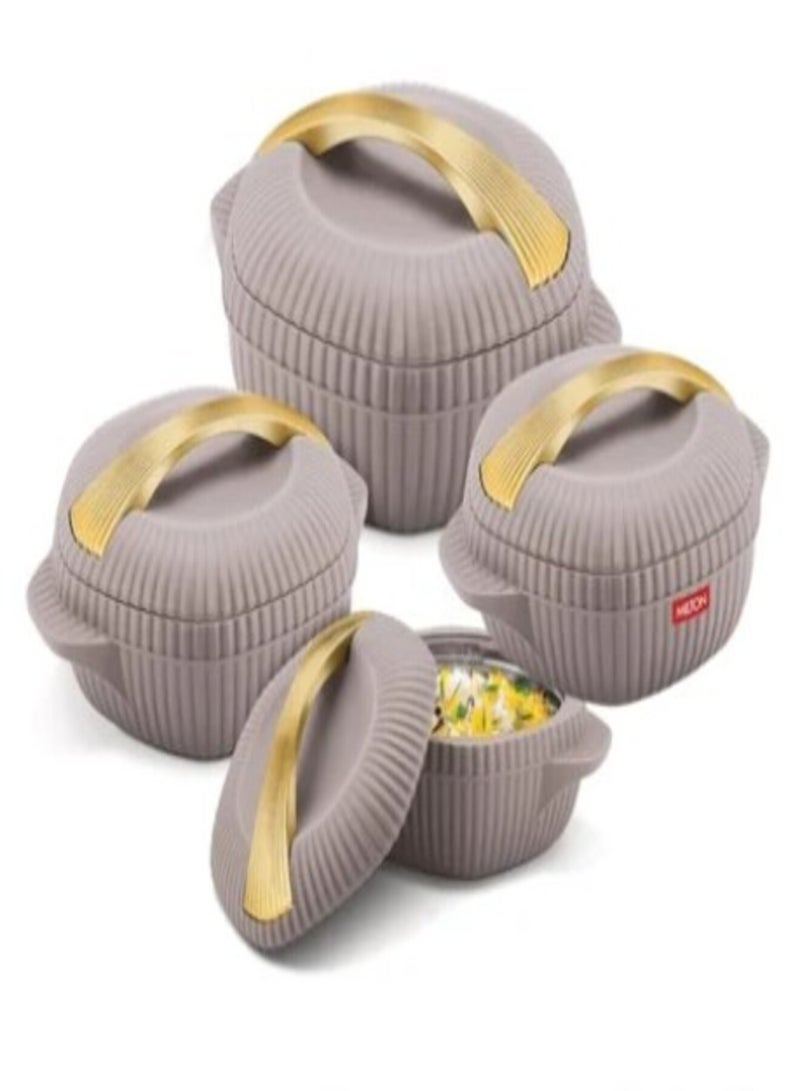 ميلتون طقم حافظات طعام ملكية - 4 قطع بأحجام متعددة (500-1000-1500-2500 مل) - Image 1