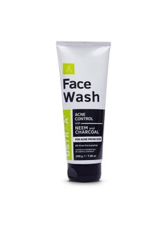 Ustraa Face Wash Acne Control - With Neem & Charcoal Face Wash - 200G - Oil Control, Prevents Acne, Especially For Oily Skin, No Sulphate, No Paraben, No Harmful Chemicals.  - Image 1