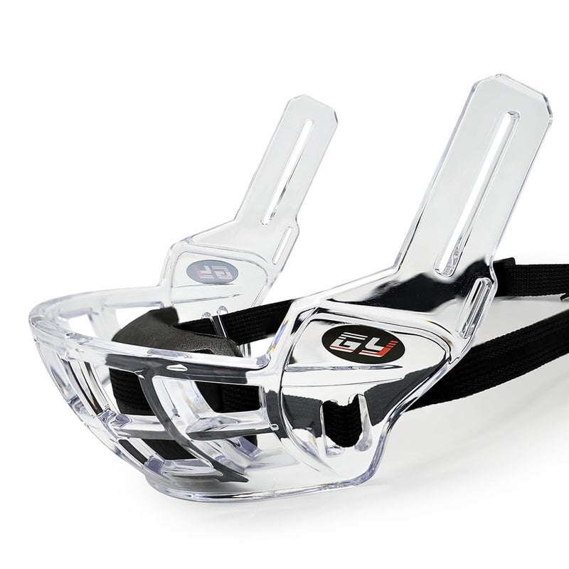 GY Hockey Lower Face Shield Cage Adult Ice Hockey Half Cage Protects Lips TeethLightweight Breathable Includes Chin Cup Fits Most Helmets - Image 2