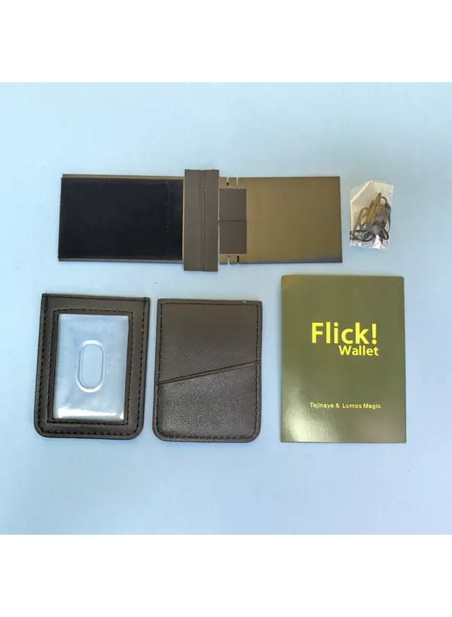 Magical Faux Leather Flick Wallet With 1 Pack Of Rubber Bands Instant Transformation Durable - Image 5