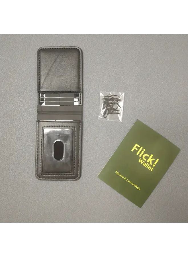 Magical Faux Leather Flick Wallet With 1 Pack Of Rubber Bands Instant Transformation Durable - Image 1