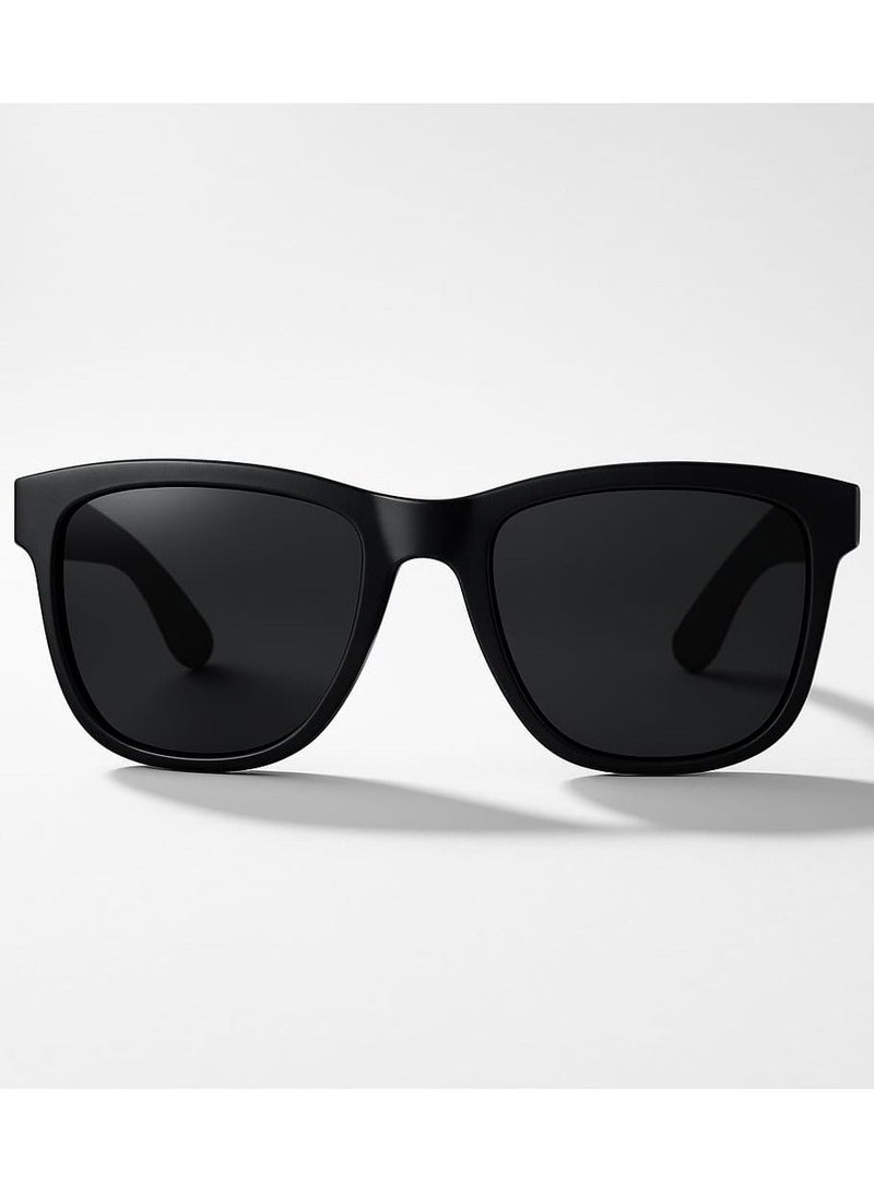 Retro Black Fashion Glasses for Men & Women - Full-Rim Frames, Lightweight Plastic Casual Walking Shopping Accessories, Durable Eyewear - Image 2