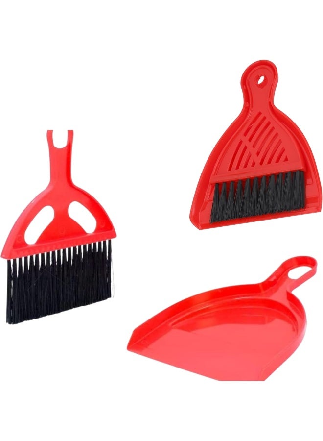 HASANAT ESSENTIALS Essentials Mini Dustpan and Brush Set Ideal for Camping Tents Caravans, 20cm x 17cm x 15cm - Image 1