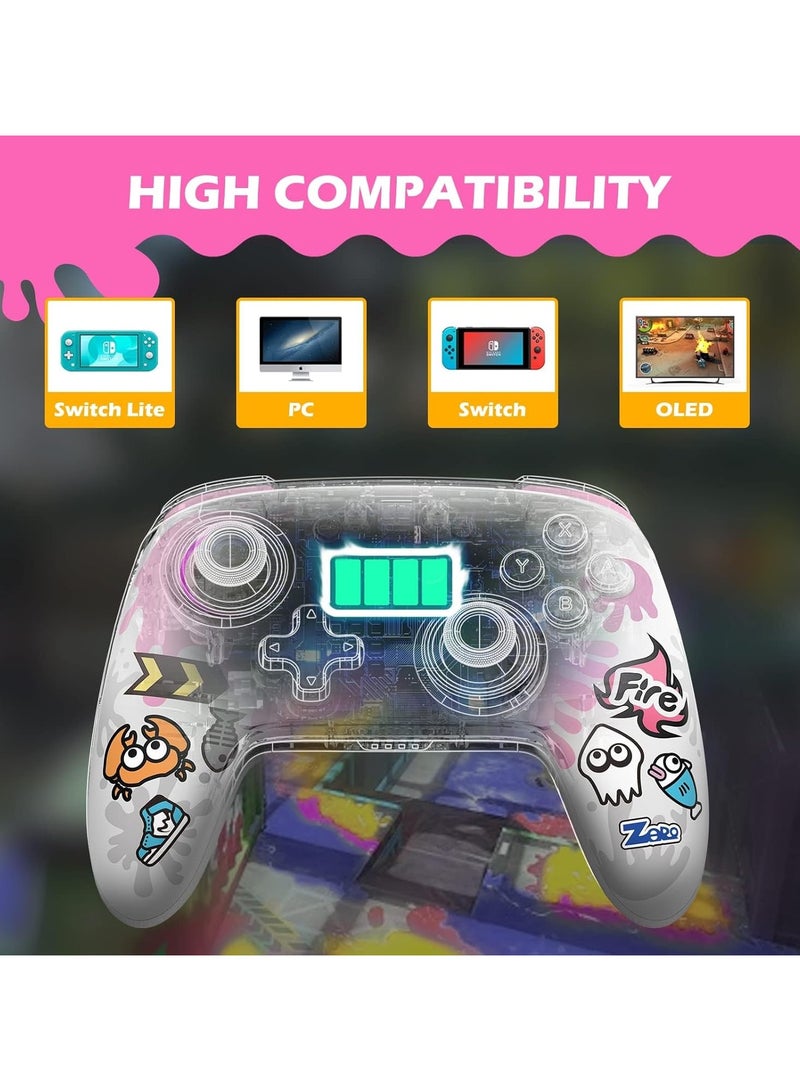 Wireless Game Controller for Nintendo Switch/OLED, Support NFC with Wake-up, Dual Sport  TURBO Function, Wireless Remote Gamepad, Dual Turbo Vibration, Anti-Slip - Image 3