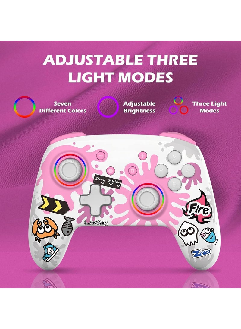 Wireless Game Controller for Nintendo Switch/OLED, Support NFC with Wake-up, Dual Sport  TURBO Function, Wireless Remote Gamepad, Dual Turbo Vibration, Anti-Slip - Image 4