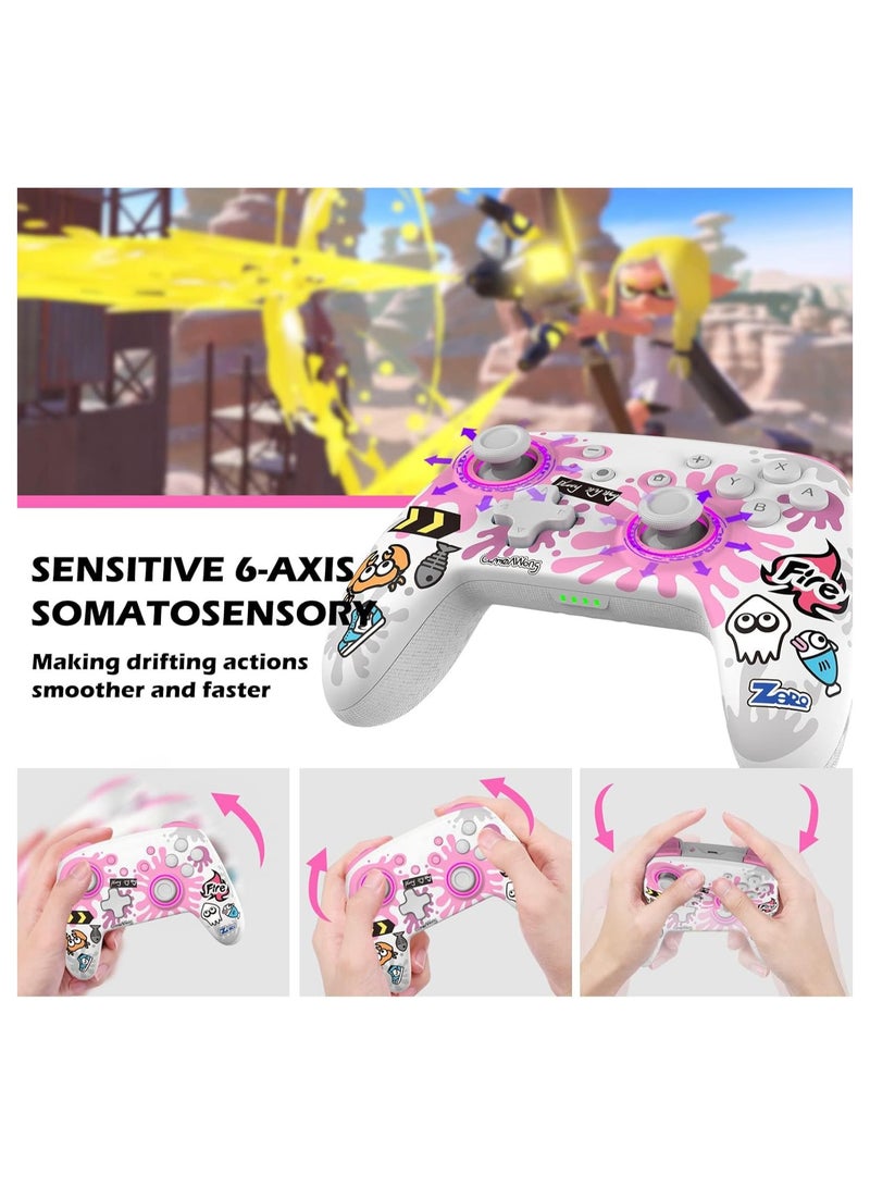 Wireless Game Controller for Nintendo Switch/OLED, Support NFC with Wake-up, Dual Sport  TURBO Function, Wireless Remote Gamepad, Dual Turbo Vibration, Anti-Slip - Image 2