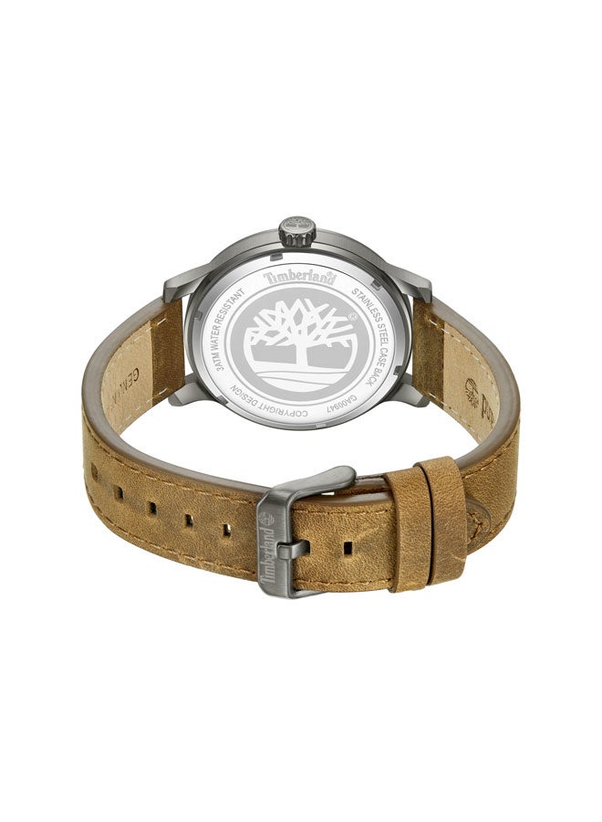Timberland Men Driscoll Green Dial Leather Strap Analog Watch for Men, 43mm - Image 3