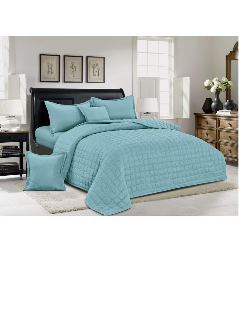 مينج لي طقم لحاف نفرمفرش مضغوط مكون من 4قطع بوليستر لحاف مقاس170 في 220سم