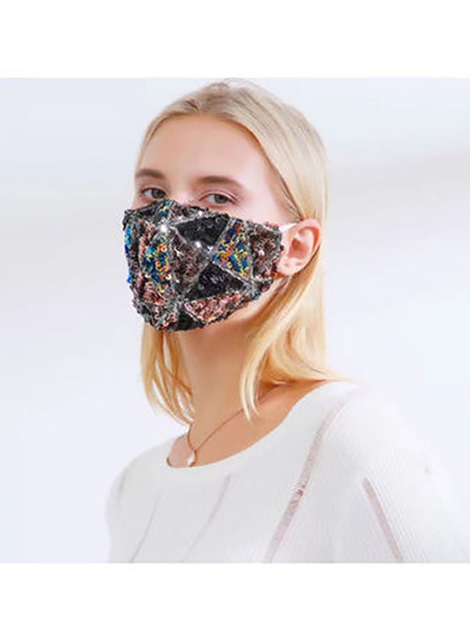 NIBEMINENT Reusable Fashion Sequin Mask - Image 2