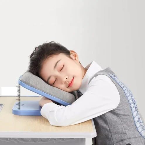 ZURITY Foldable Sleeping Pillow Portable U Shaped Soft Pillow for OfficeSchoolLibraryOutdoor Head Desk Cushion for Kids Nap Pillow for Travel Pack of 1Multicolor - Image 3