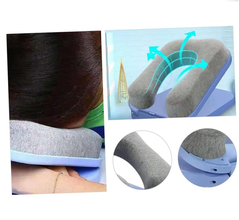 ZURITY Foldable Sleeping Pillow Portable U Shaped Soft Pillow for OfficeSchoolLibraryOutdoor Head Desk Cushion for Kids Nap Pillow for Travel Pack of 1Multicolor - Image 5